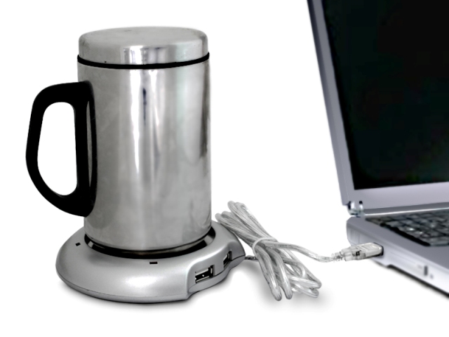 Mantenga café té bebida caliente a 50-60 grados y disfrutar del ordenador al mismo tiempo Amplía su puerto existente de USB. Dispone de 4 puertos USB
